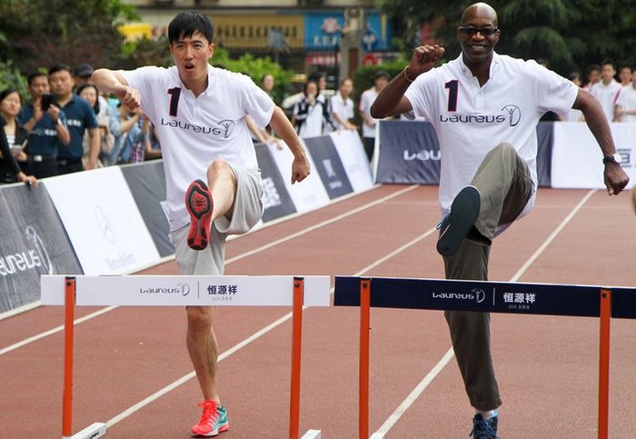 Liu Xiang promociona los premios Laureus World Sports en Shanghai