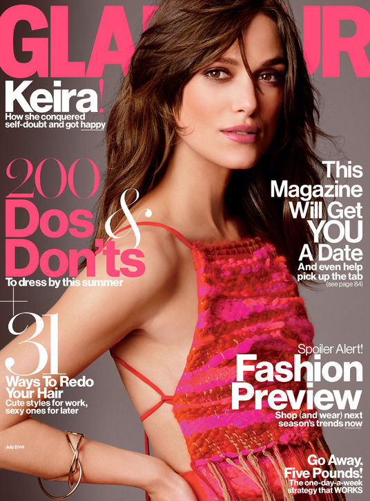 Keira Knightley en protada de Glamour  3