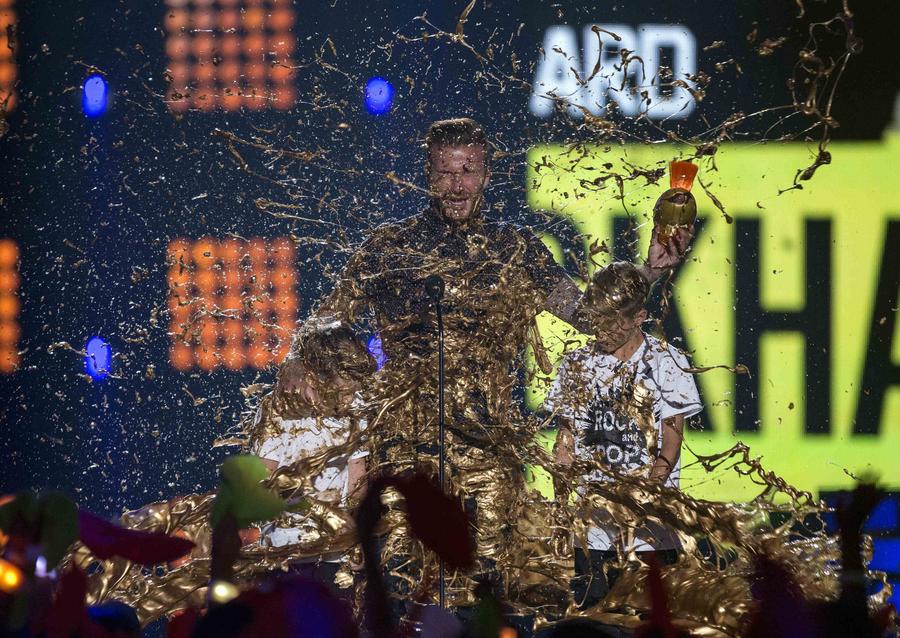 Beckham recibe el primer “Premio Leyenda” de Nickelodeon