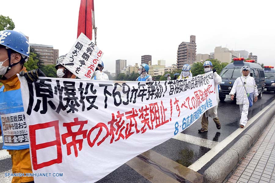 Hiroshima conmemora 69o aniversario de ataque con bomba atómica