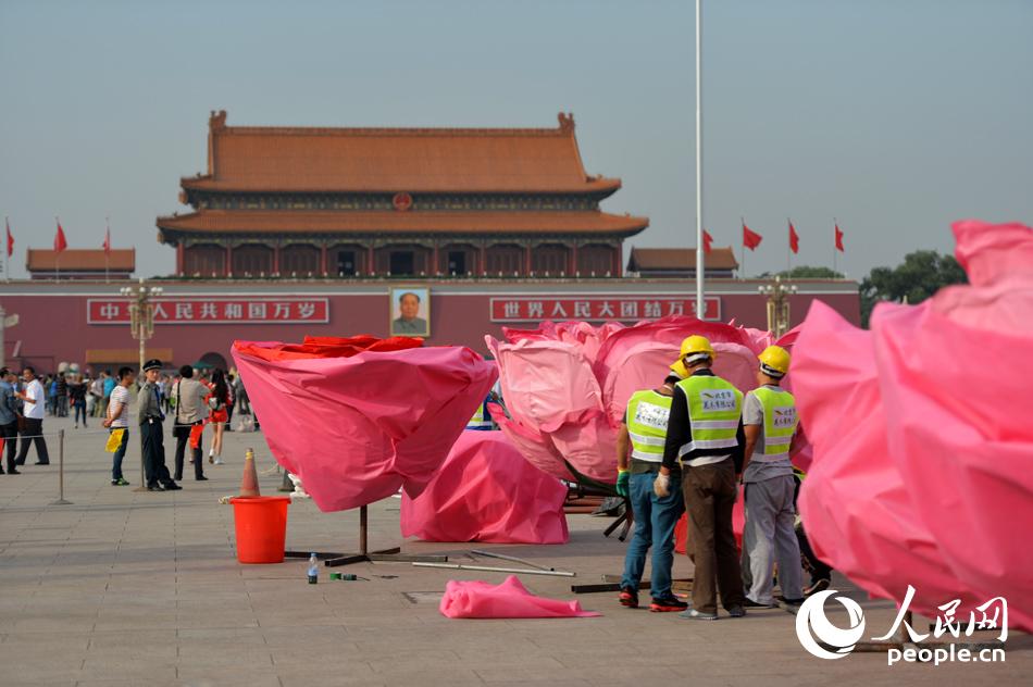 Comienzan los preparativos para la celebración del Día Nacional de China