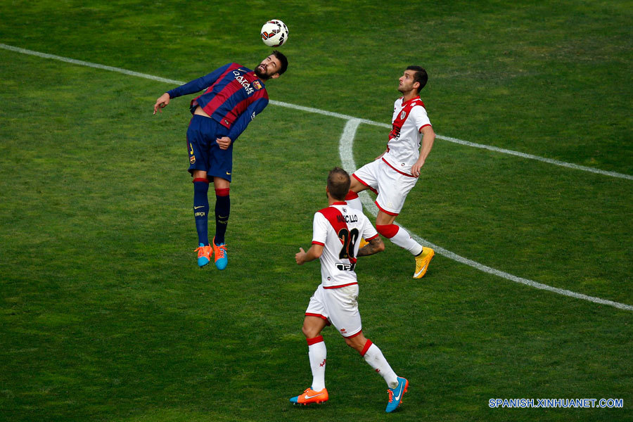 Fútbol:Barcelona ratifica liderato con triunfo de 2-0 ante Rayo Vallecano 