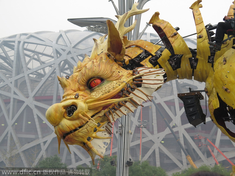 Titanes mecánicos en el Parque Olímpico