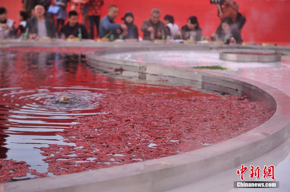 Delicias gastronómicas en el festival del "Hot pot"