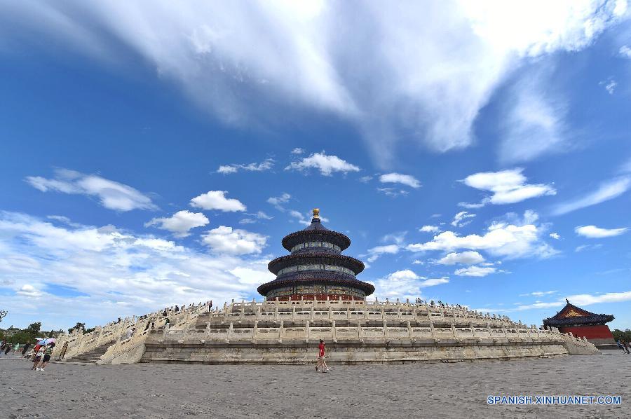 Cielo azul en Beijing