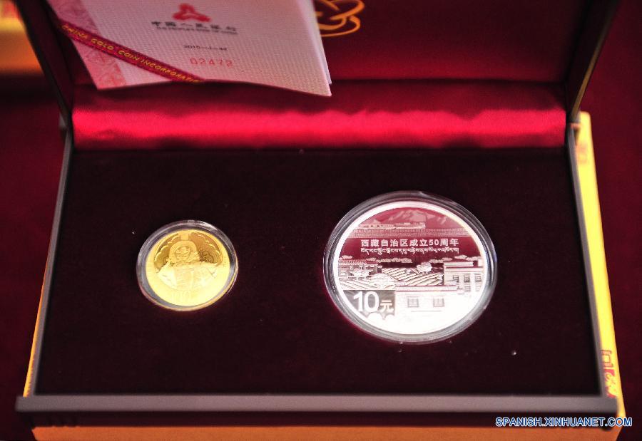 Tíbet lanza monedas conmemorativas antes de 50o aniversario de región