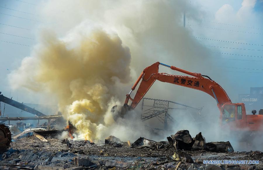 Asciende a 123 número de víctimas de explosión en Tianjin