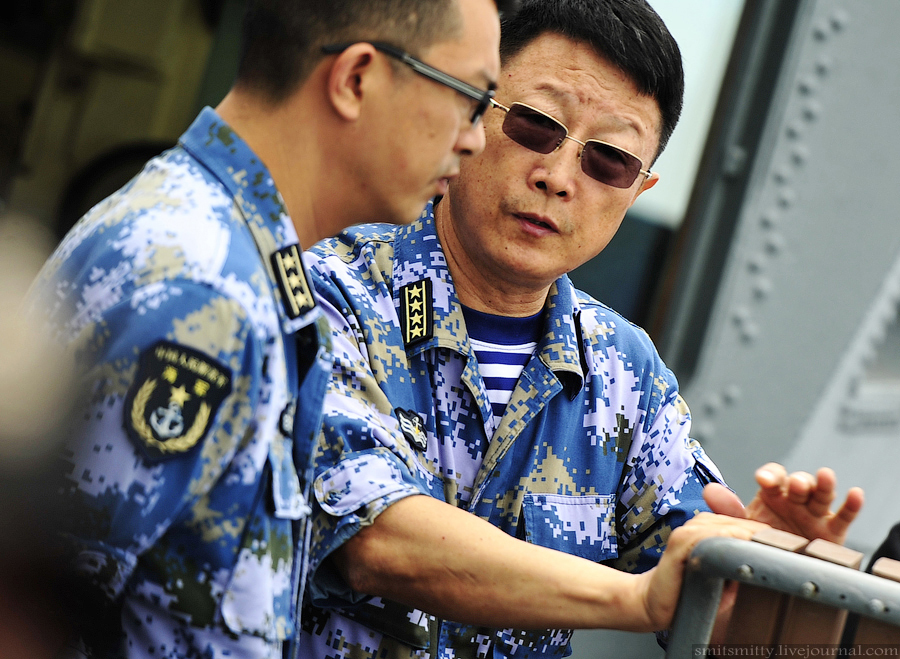 Los momentos preciosos en Ejercicio naval China-Rusia