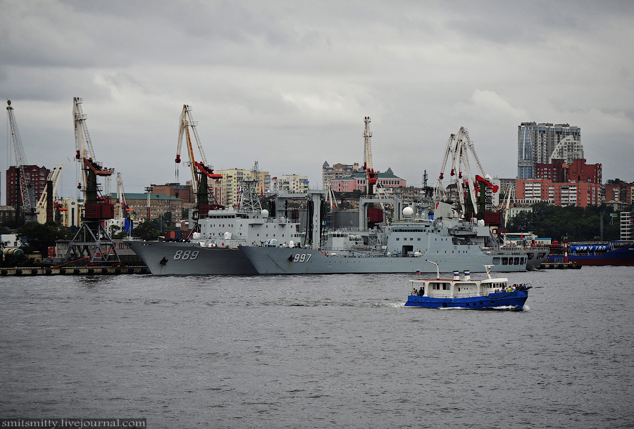 Los momentos preciosos en Ejercicio naval China-Rusia