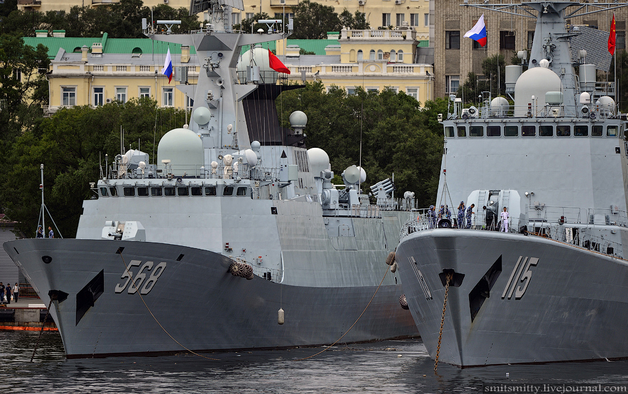 Los momentos preciosos en Ejercicio naval China-Rusia