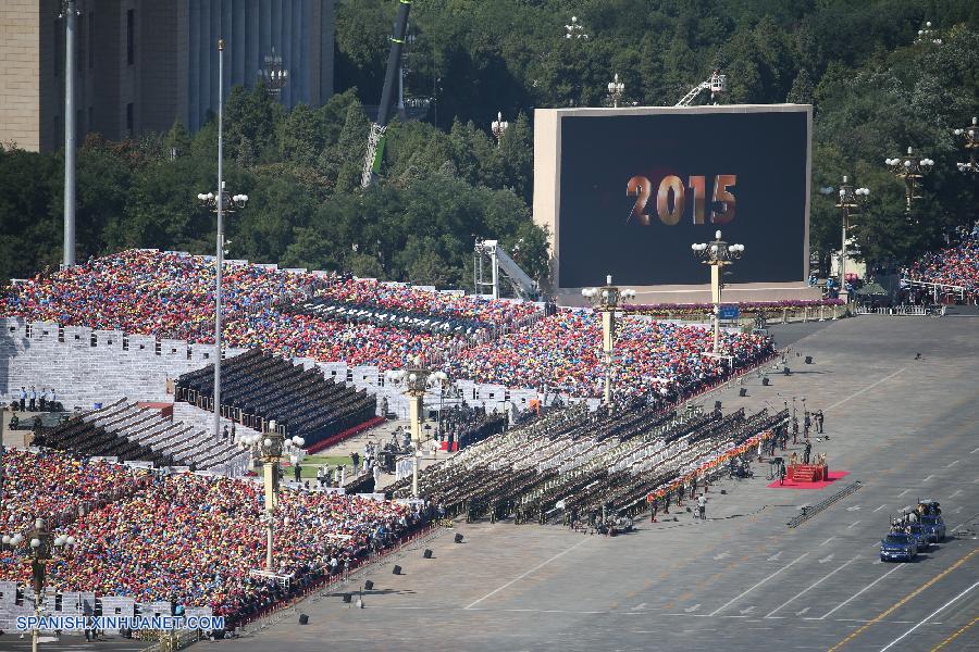 Empieza el desfile militar del Día de la Victoria en Beijing