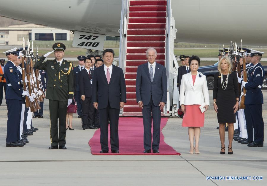 Presidente chino llega a Washington