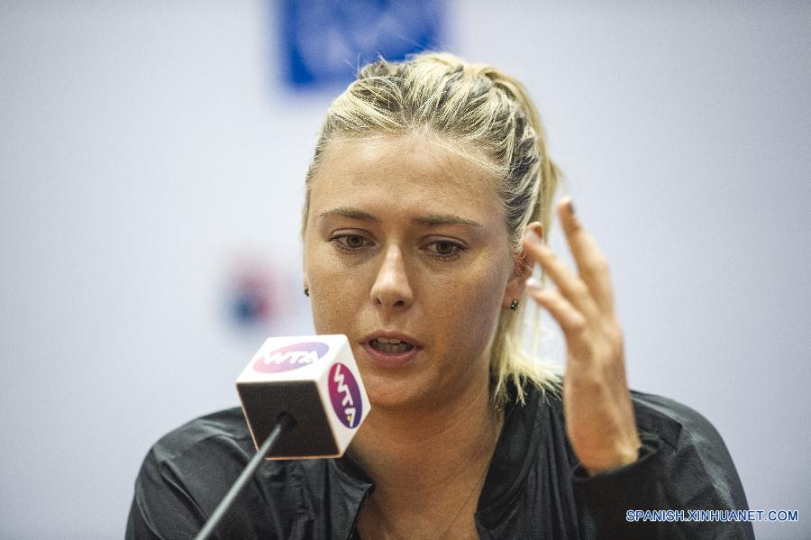 Sharapova se retira por lesión en Abierto de Wuhan