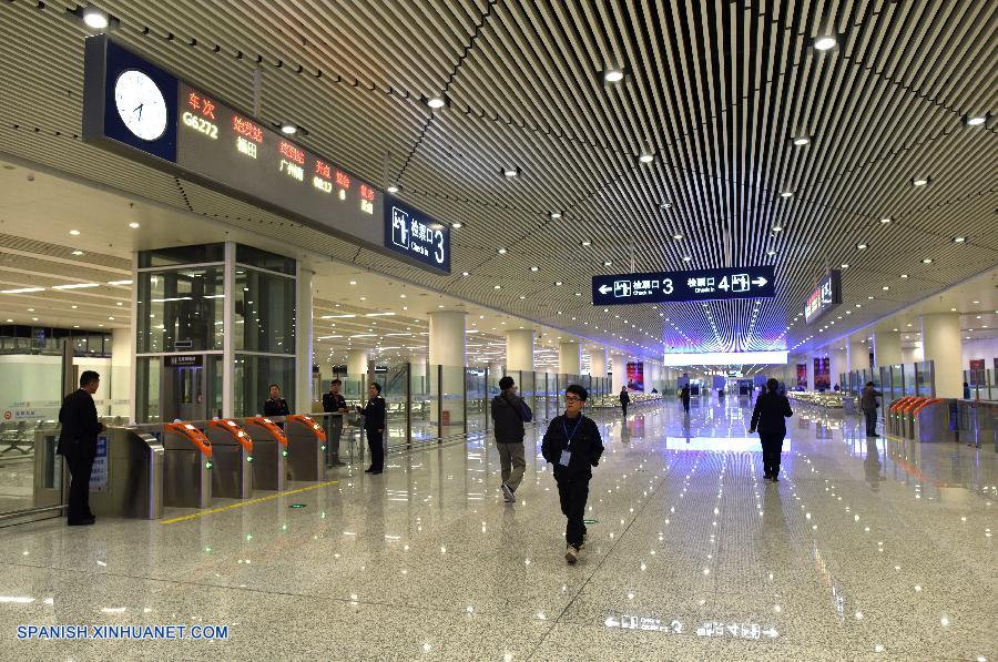 Inaugurada en Shenzhen mayor estación de ferrocarril subterránea de Asia