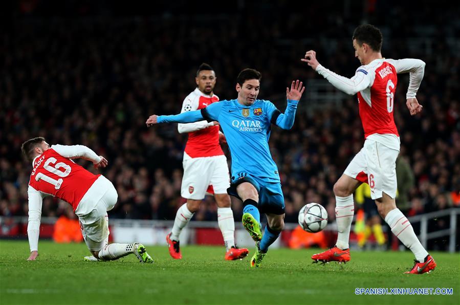 Fútbol: Barcelona gana 2-0 al Arsenal con dos goles de Messi