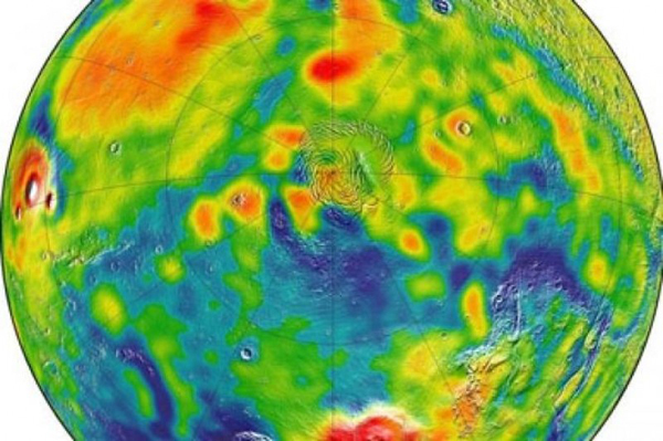 Reportan nuevo mapa de la gravedad de Marte