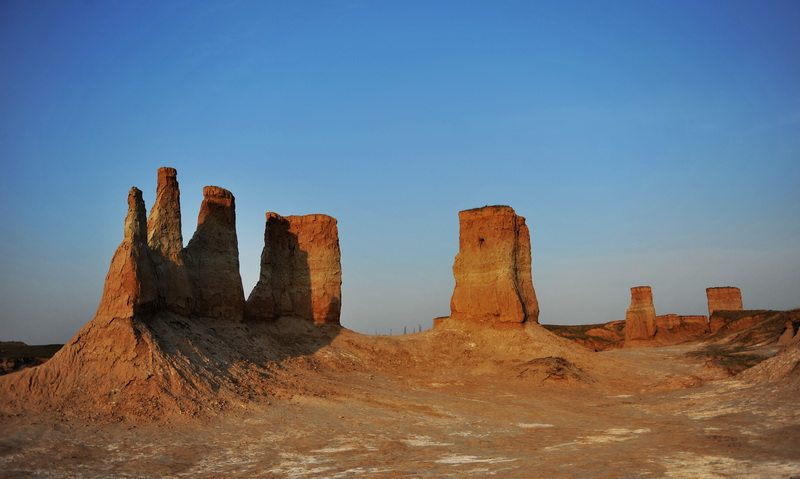 Maravilloso paisaje del bosque de la tierra en Datong