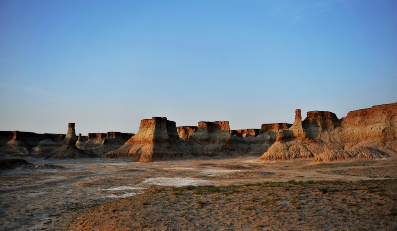 Maravilloso paisaje del bosque de la tierra en Datong