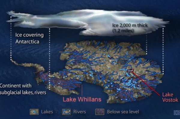 Descubren un mundo oculto bajo la Antártida