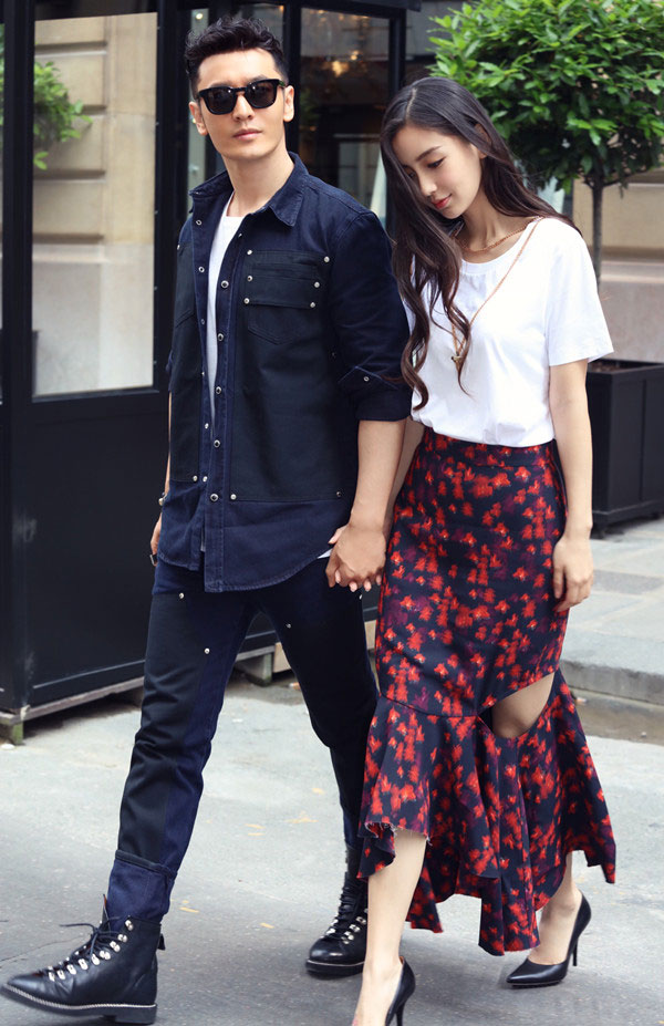 Nueva foto de Huang Xiaoming y Angelababy