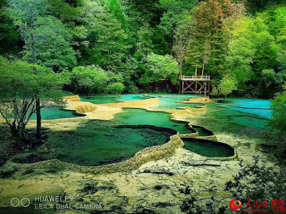 área Escénica de Huanglong: La piscina de Jade