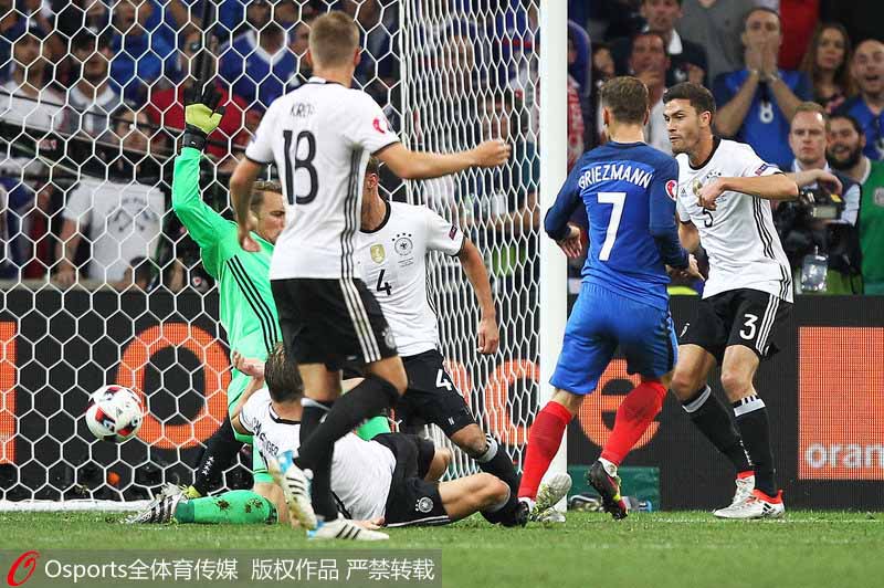 Francia venció 2-0 a Alemania y jugará con Portugal la final de la Eurocopa 2016