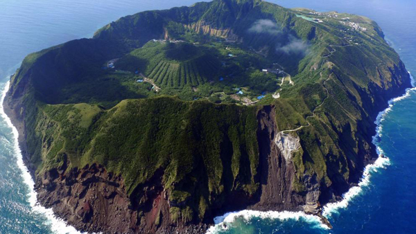 Un pueblo japonés vive en el cráter de un volcán