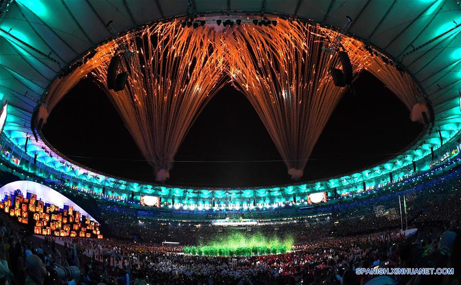 Celebran la ceremonia de inauguración de los Juegos Olímpicos Rio 2016 en Brasil