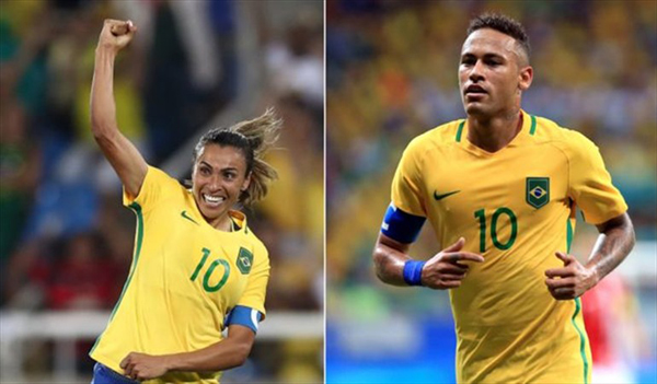 Descontentos brasile?os tachan el nombre de Neymar en sus camisetas