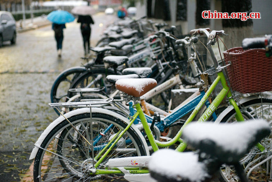 Beijing recibe su primera nevada de este invierno