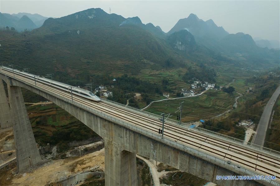 Ferrocarril que une a Shanghai y Kunming será puesto en operación