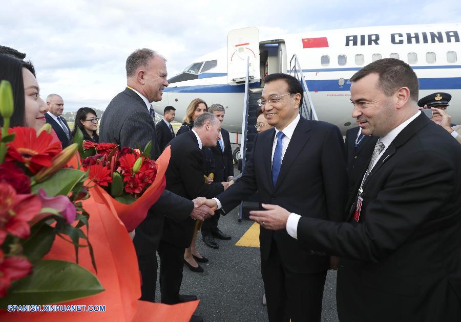 Primer ministro chino llega a Nueva Zelanda en visita oficial