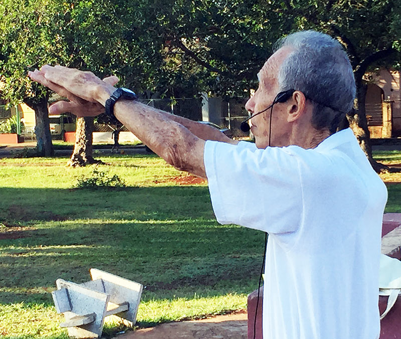 El Taijiquan armoniza en un parque de La Habana