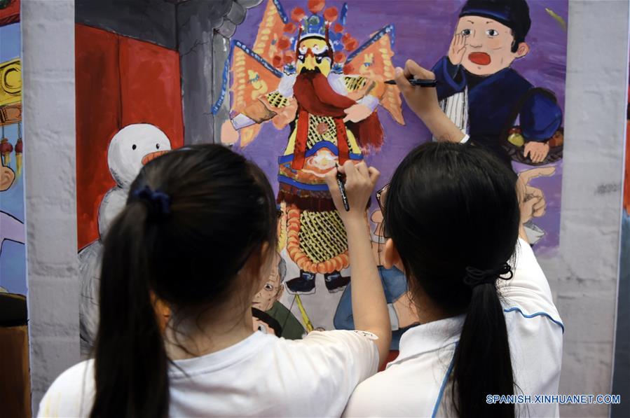 Exposición de construcciones de casas "cuadrángulos" en el Museo de la Capital en Beijing