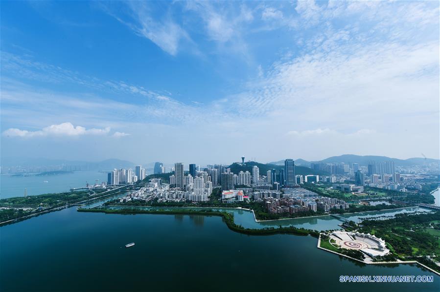 Vista de Xiamen, en el sureste de China