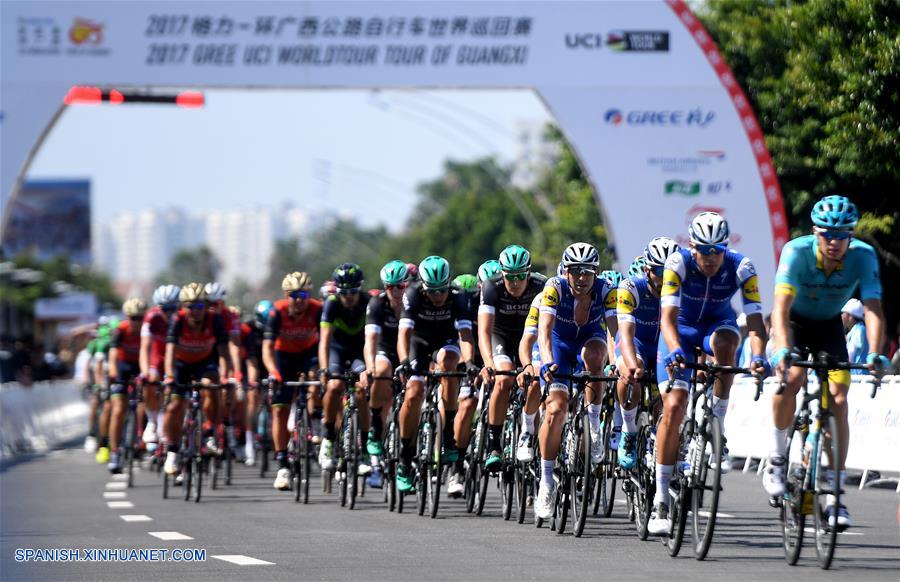 Ciclista colombiano Gaviria gana primera etapa de Tour de Guangxi