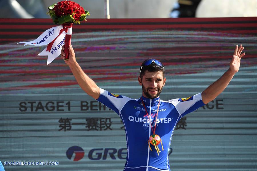 Ciclista colombiano Gaviria gana primera etapa de Tour de Guangxi