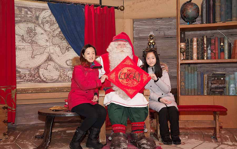 La ciudad natal de Santa Claus celebra el a?o nuevo chino