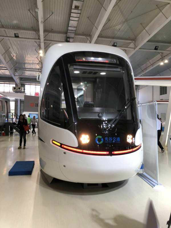 CRRC Changchun Railway Vehicles muestra los trenes subterráneos de último modelo en la exposición. [Foto proporcionada a chinadaily.com.cn]