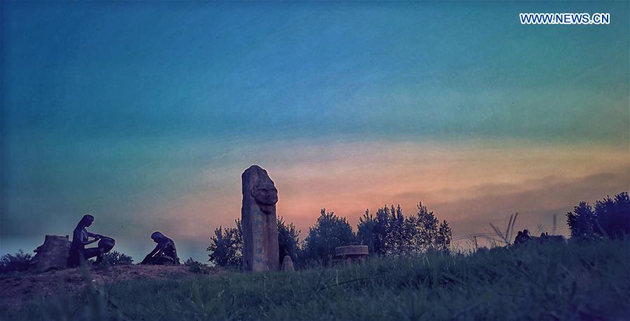 La foto muestra un lugar de la Nueva Edad de Piedra en el pueblo Shuangdun en Bengbu, provincia de Anhui, este de China. (Xinhua / Museo Bengbu)