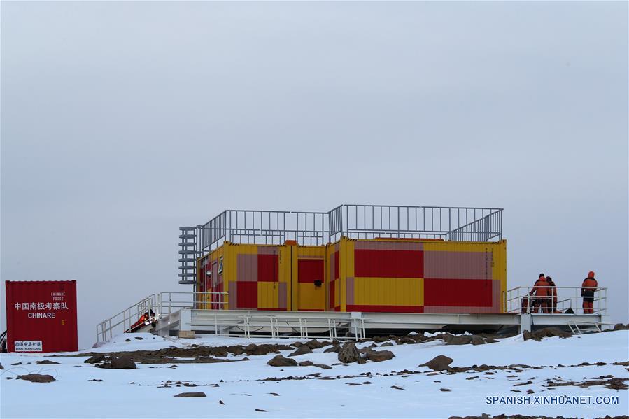 Cabina del sistema lidar de fluorescencia Doppler en Estación Zhongshan