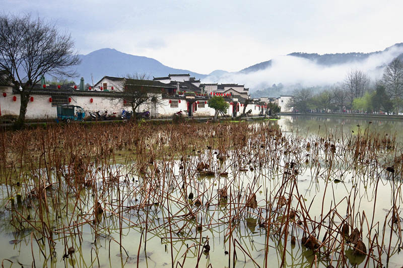 Hongcun, en Huangshan, provincia de Anhui, es un sitio muy famoso debido a su impecable arquitectura tradicional. Además, este pueblo es Patrimonio de la Humanidad UNESCO. Anhui , 20 de marzo del 2019. [Foto: Zhu Lixin/ Chinadaily.com.cn] 