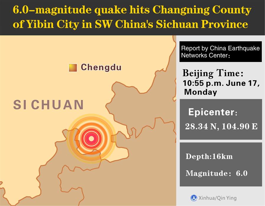 Sismo en Sichuan deja dos muertos, un desaparecido y 19 lesionados