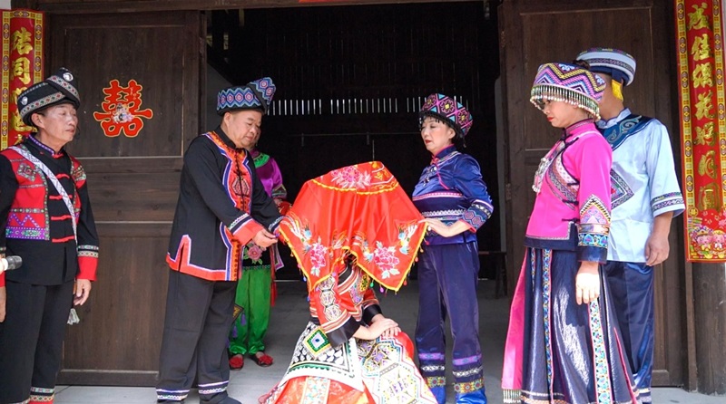 Tradicional "Encuentro de Hijas" de 2020, en Enshi, China.