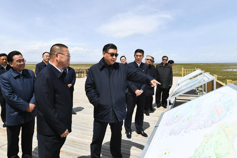 Xi inspecciona distrito de Gangcha en Qinghai