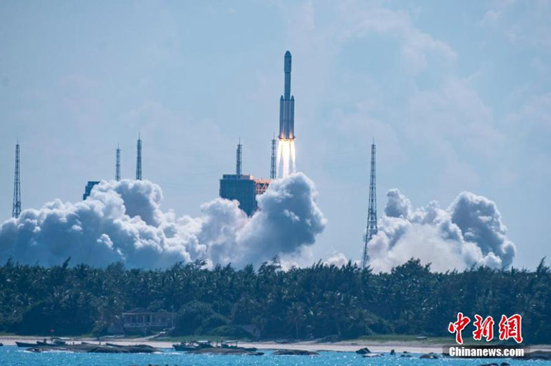 La nave espacial de carga Tianzhou-3 parte hacia la estación espacial Tianhe