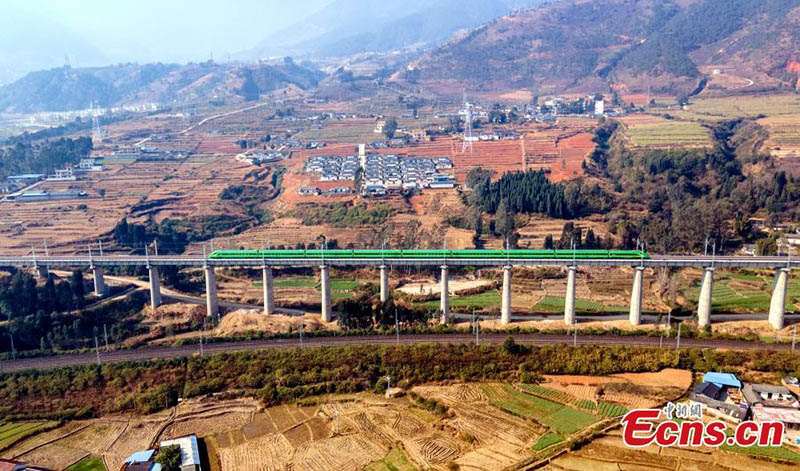 Tren bala “Gigante Verde” energiza el sur de Sichuan 