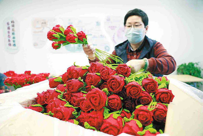 Exquisitas “flores de lana” para los medallistas de Beijing 2022