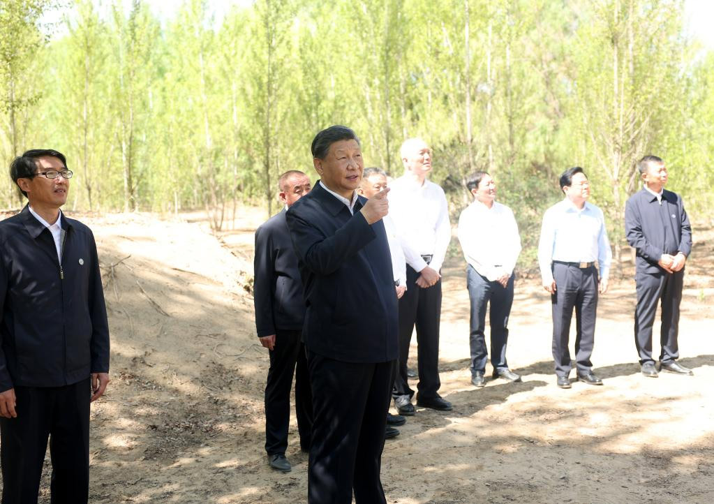 Xi pide esfuerzos sostenidos para crear nuevos milagros en lucha contra la desertificación