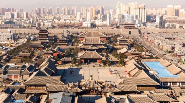 Una vista del templo Huayan, ciudad de Datong, provincia de Shanxi, China. (Foto de Diario del Pueblo digital)